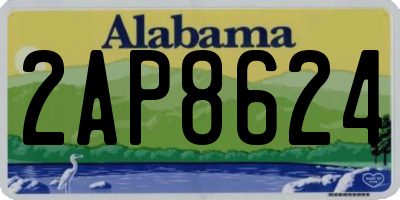 AL license plate 2AP8624