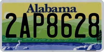 AL license plate 2AP8628