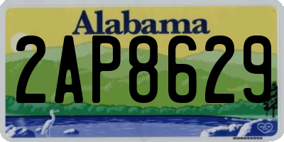 AL license plate 2AP8629