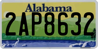 AL license plate 2AP8632