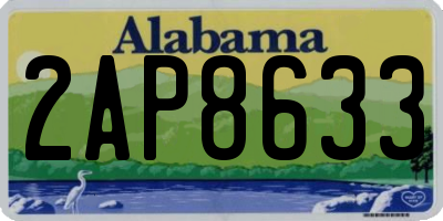 AL license plate 2AP8633
