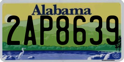 AL license plate 2AP8639