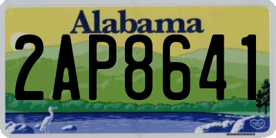 AL license plate 2AP8641