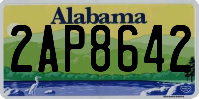 AL license plate 2AP8642