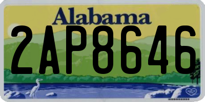 AL license plate 2AP8646