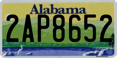 AL license plate 2AP8652