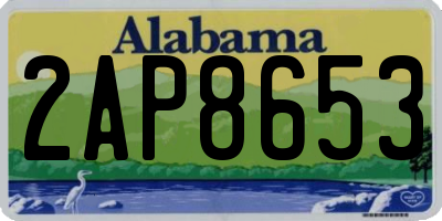 AL license plate 2AP8653
