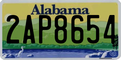AL license plate 2AP8654
