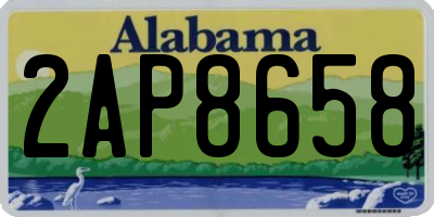 AL license plate 2AP8658