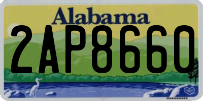 AL license plate 2AP8660