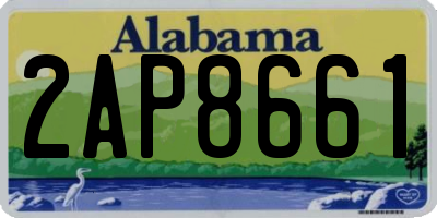 AL license plate 2AP8661