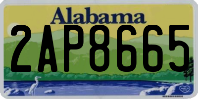 AL license plate 2AP8665