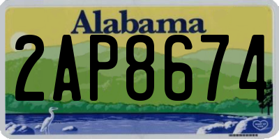 AL license plate 2AP8674