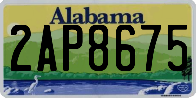 AL license plate 2AP8675