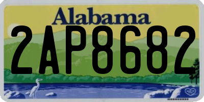 AL license plate 2AP8682