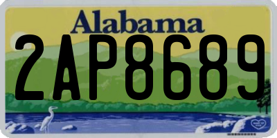 AL license plate 2AP8689