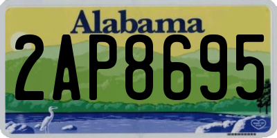 AL license plate 2AP8695