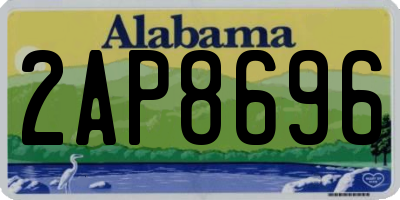 AL license plate 2AP8696