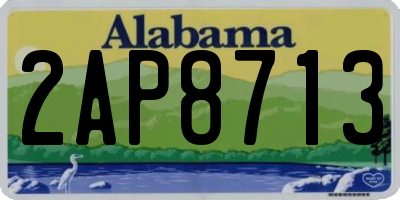 AL license plate 2AP8713