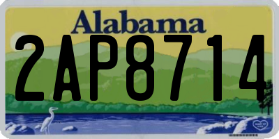 AL license plate 2AP8714