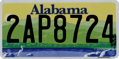 AL license plate 2AP8724
