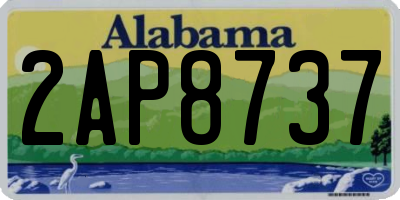 AL license plate 2AP8737
