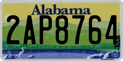 AL license plate 2AP8764