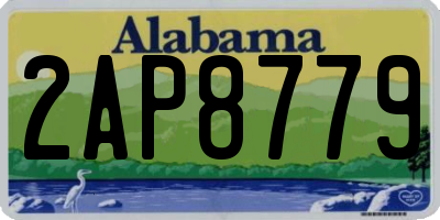 AL license plate 2AP8779