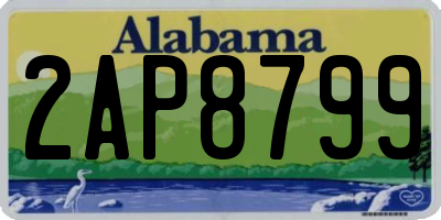 AL license plate 2AP8799