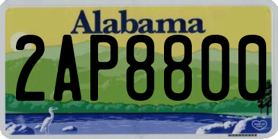 AL license plate 2AP8800