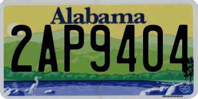 AL license plate 2AP9404