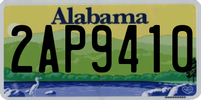 AL license plate 2AP9410