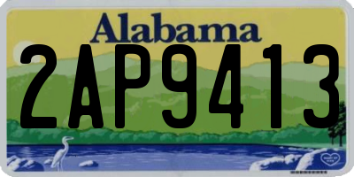 AL license plate 2AP9413