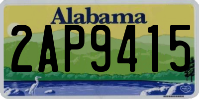 AL license plate 2AP9415