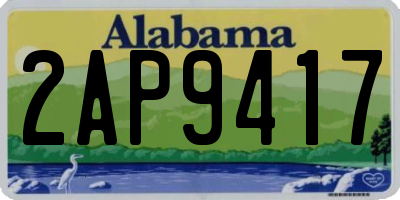 AL license plate 2AP9417