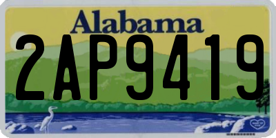 AL license plate 2AP9419