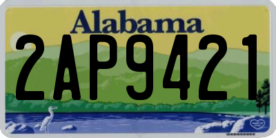 AL license plate 2AP9421