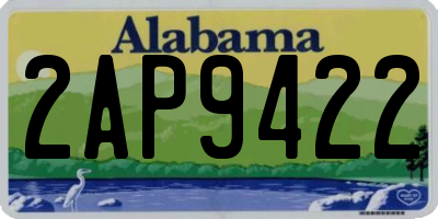 AL license plate 2AP9422