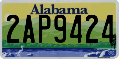 AL license plate 2AP9424
