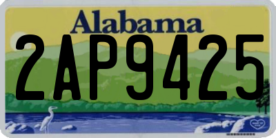 AL license plate 2AP9425