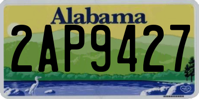 AL license plate 2AP9427