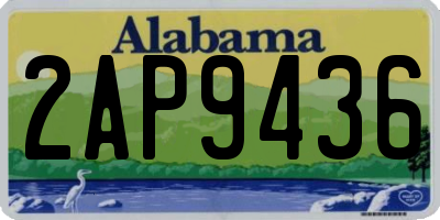 AL license plate 2AP9436