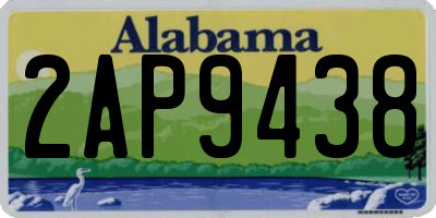 AL license plate 2AP9438