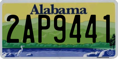 AL license plate 2AP9441