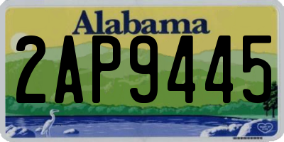 AL license plate 2AP9445
