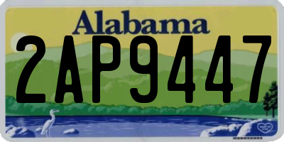 AL license plate 2AP9447