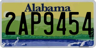 AL license plate 2AP9454
