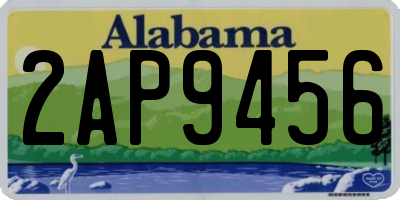 AL license plate 2AP9456