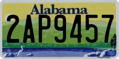 AL license plate 2AP9457