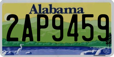 AL license plate 2AP9459